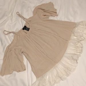 Off the shoulder boho shirt